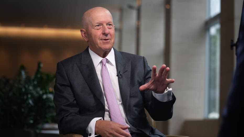 Goldman Sachs CEO David Solomon speaking during interview