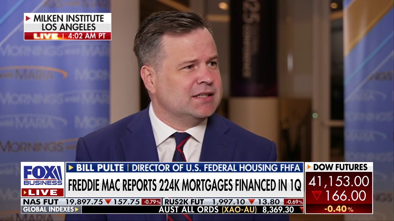 Freddie Mac and Fannie Mae Chairman Bill Pulte discusses the state of the housing market under President Donald Trump during an appearance on Mornings with Maria.