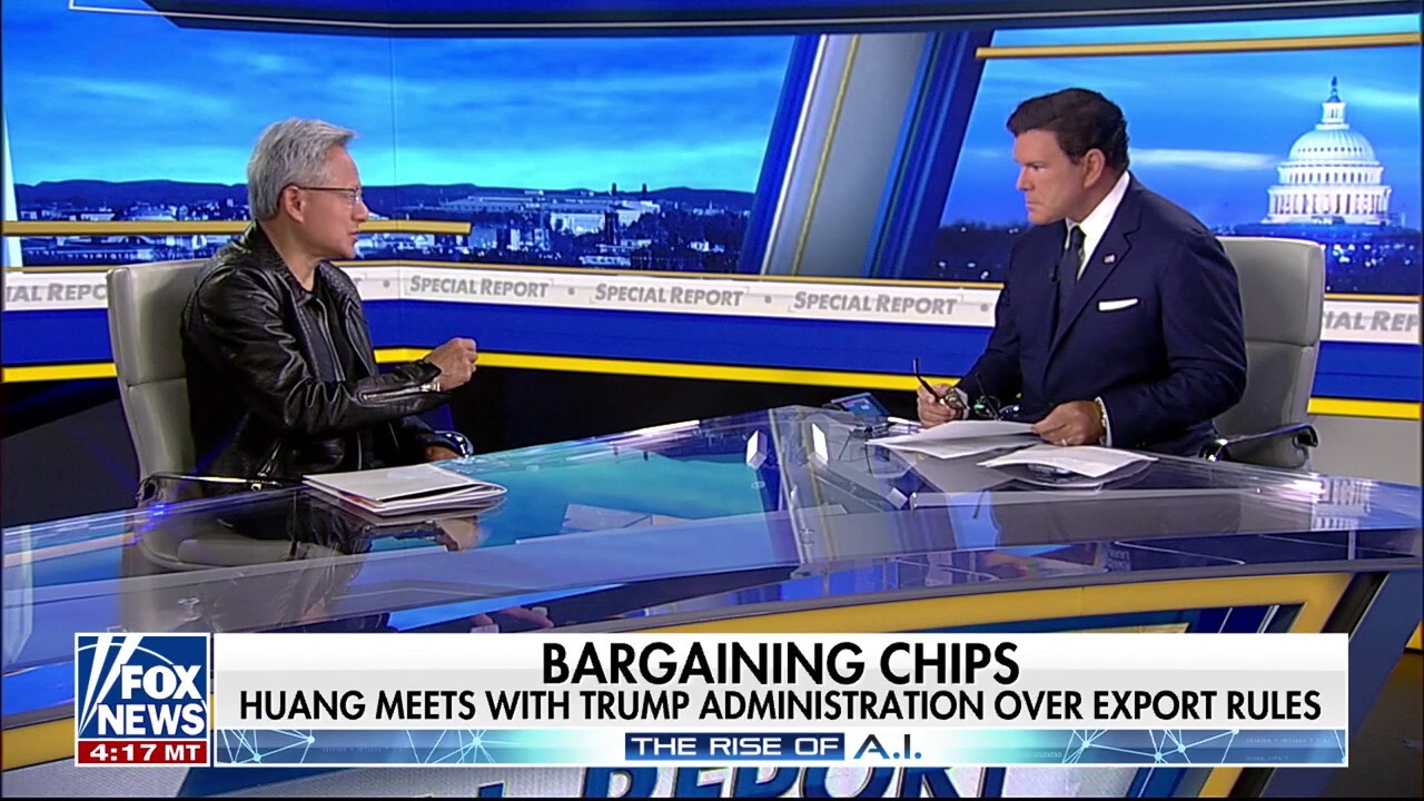 Nvidia CEO and co-founder Jensen Huang commends President Donald Trump’s AI agenda and outlines what the country's job future will look like on 'Special Report.'