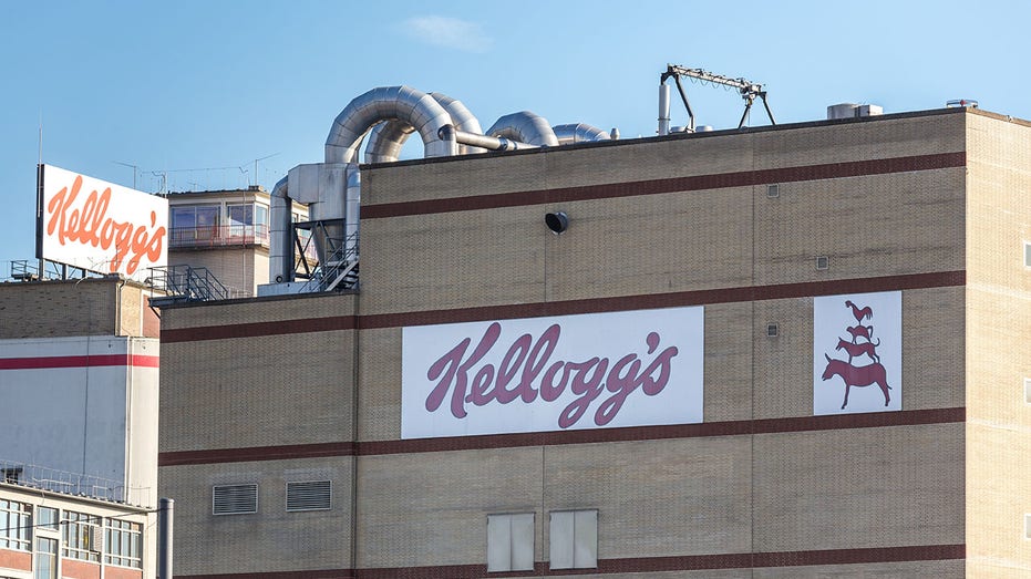Kellogg's factory sign on an building in bremen germany