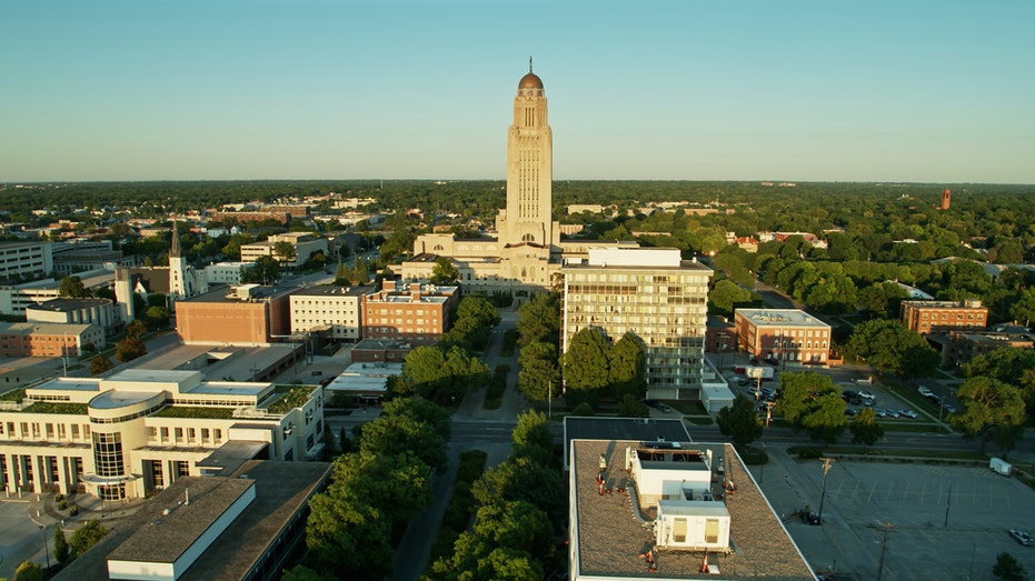 Lincoln Nebraska skyline