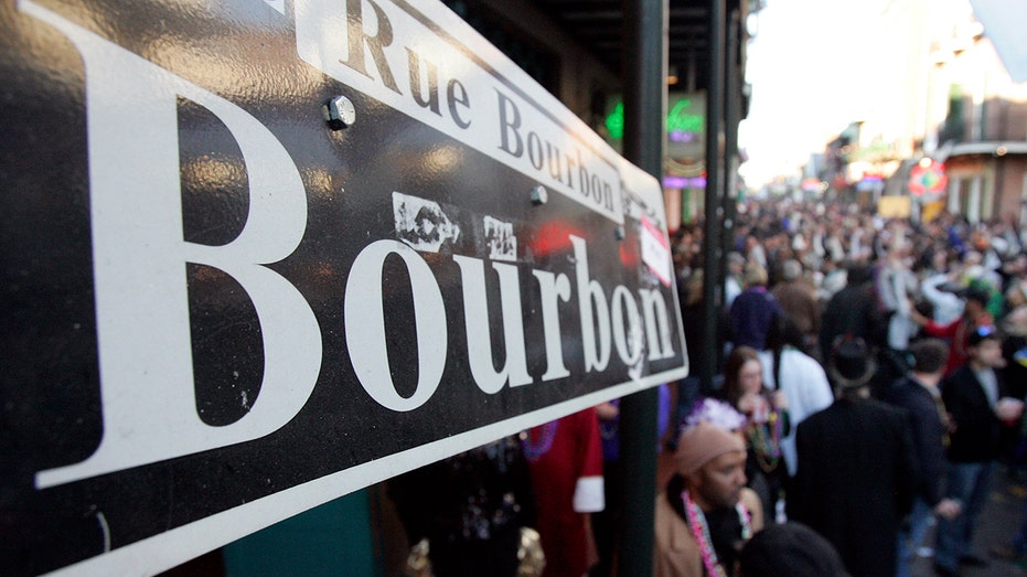 Bourbon street sign