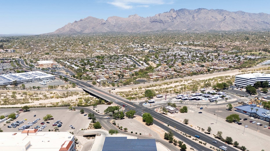 Solar panels on mall in Tucson, AZ